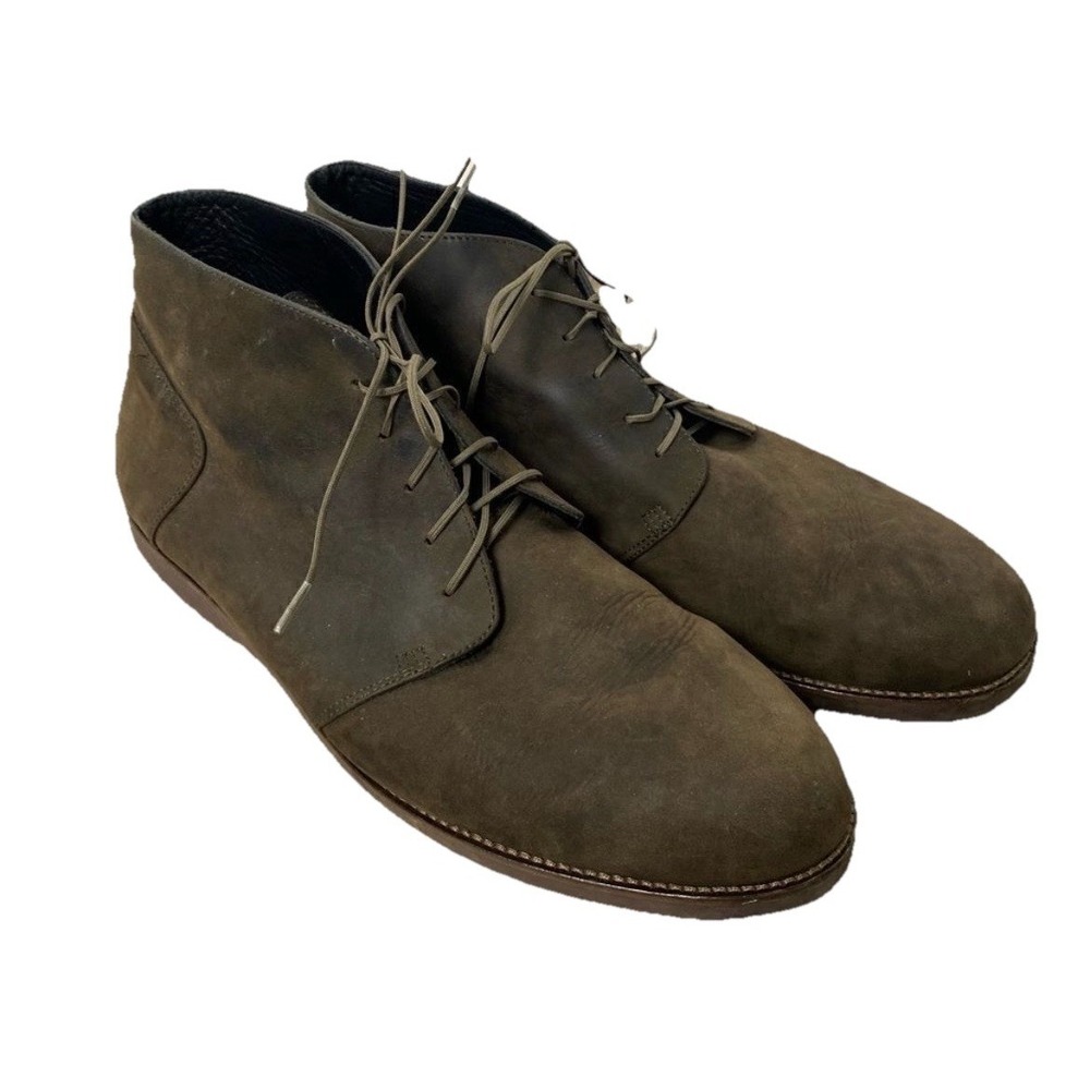 Nisolo Tobacco Brown Suede Leather Chukka Casual‎ Boots Shoes Men's Size 12